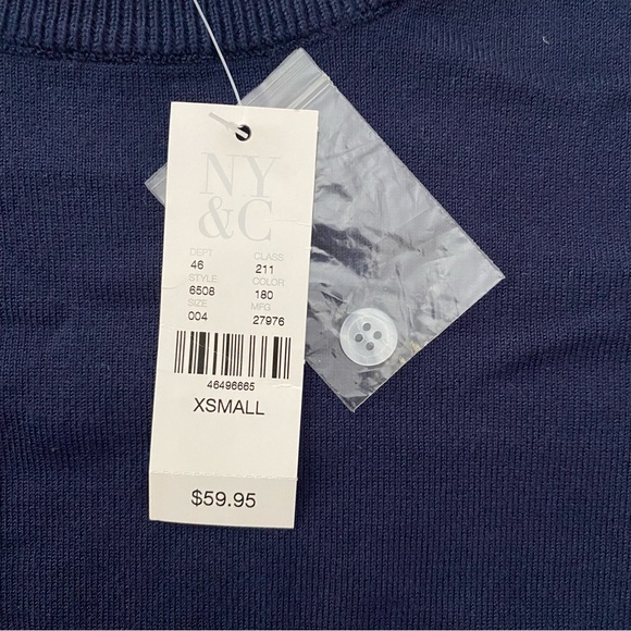 •New York & Company•Navy Striped Sweater•XS• - Picture 5 of 13